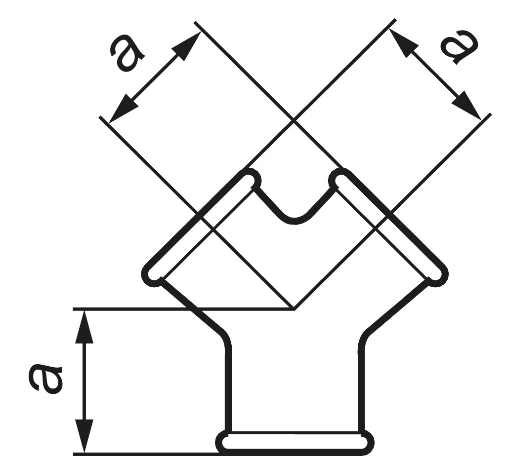 GF  220  Verteilerstück   1/2" schwarz